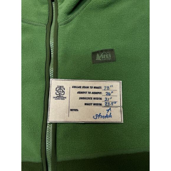 REI Co-Op Trailmade Men’s Fleece Full Zip Jacket Size XL Green/Army Green - Picture 11 of 11